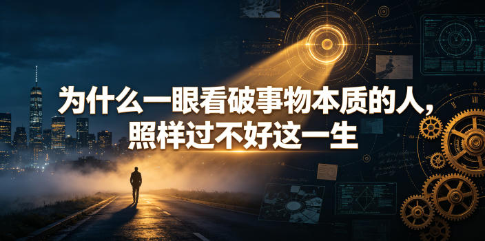 付费文章：为什么一眼看破事物本质的人，照样过不好这一生-梦清研习社