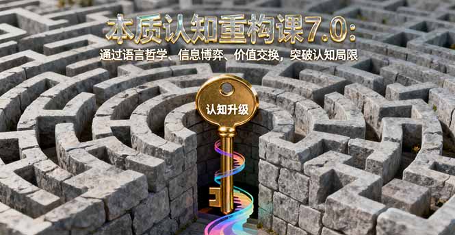 本质认知重构课7.0：通过语言哲学、信息博弈、价值交换，突破认知局限-梦清研习社