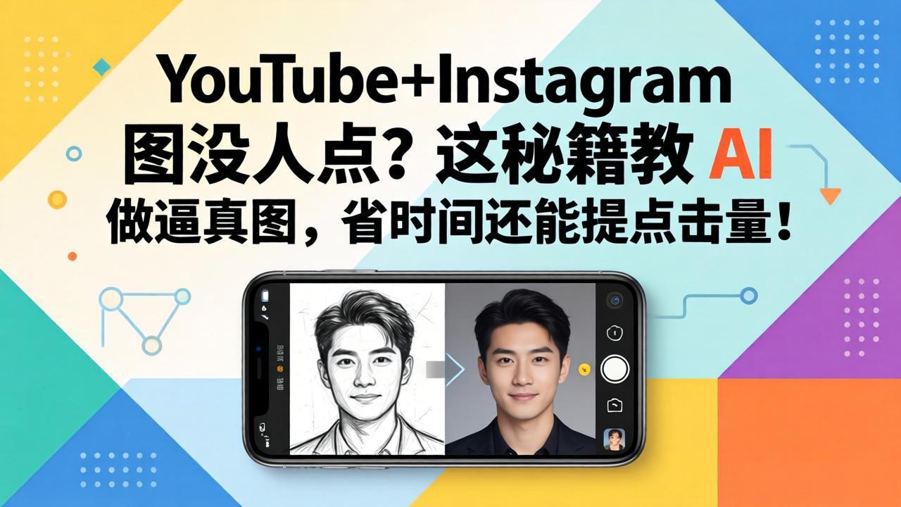 YouTube+Instagram图没人点?这秘籍教 AI 做逼真图,省时间还能提点击量-梦清研习社