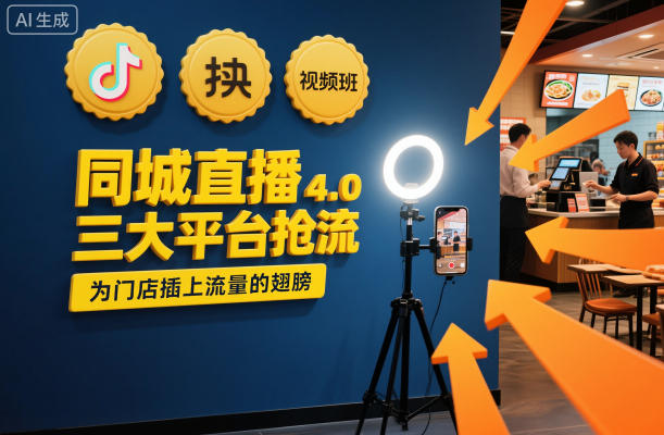 同城直播实操班4.0,三大平台抢流,为门店插上流量的翅膀-梦清研习社