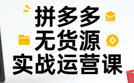 子枫老师·拼多多无货源实战运营课(更新12月)-梦清研习社
