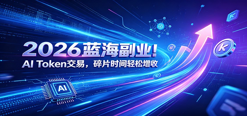 2026蓝海副业！AI Token交易，碎片时间轻松增收-梦清研习社