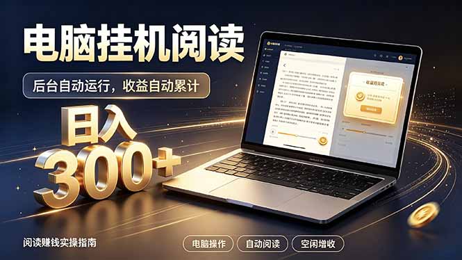 看小说也有收益？自动化流程，轻松日入300+-梦清研习社