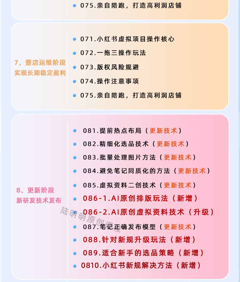 图片[4]-小红书虚拟项目特训班9.0，全面拥抱AI，批量产出原创PPT货源，单品/单店纯利润几万到几十W-梦清研习社