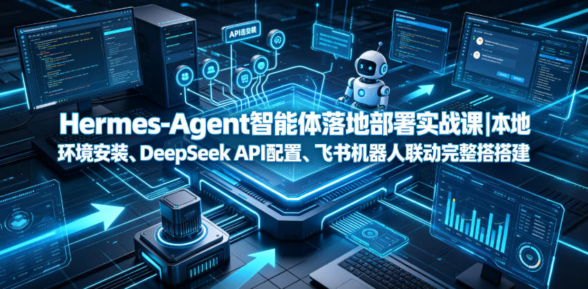 Hermes-Agent智能体落地部署实战课｜本地环境安装、DeepSeek API配置、飞书机器人联动完整搭建教程-梦清研习社