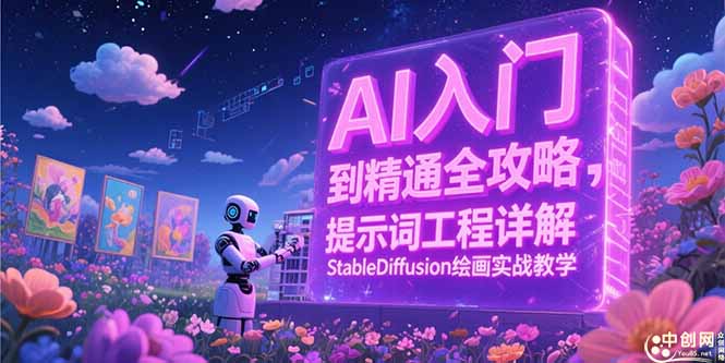 AI入门到精通全攻略,提示词工程详解,StableDiffusion绘画实战教学-梦清研习社