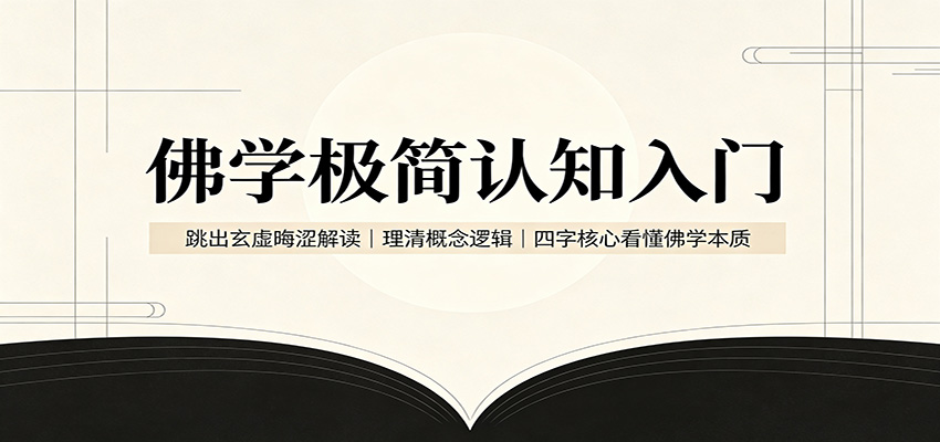 佛学极简认知入门:跳出玄虚晦涩解读,理清概念逻辑,四字核心看懂佛学本质-梦清研习社