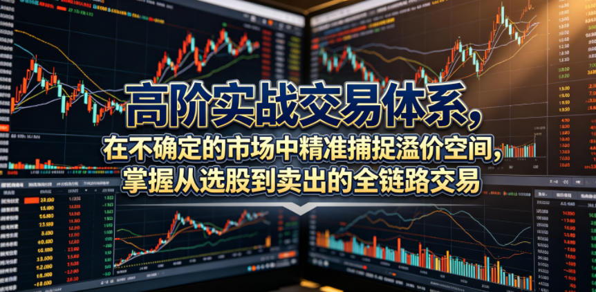 高阶实战交易体系，在不确定的市场中精准捕捉溢价空间，掌握从选股到卖出的全链路交易心法(更新6月)-梦清研习社