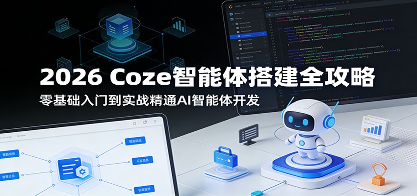 2026 Coze智能体搭建全攻略：零基础入门到实战精通AI智能体开发-梦清研习社