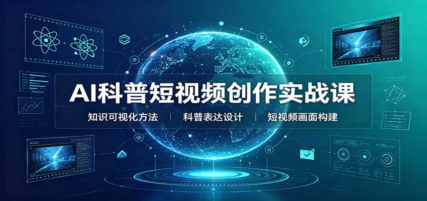 AI科普短视频创作实战课：配套要点文档，文案与视频提示词模板教学-梦清研习社