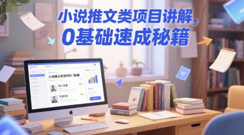 小说推文类项目讲解,0 基础速成秘籍-梦清研习社