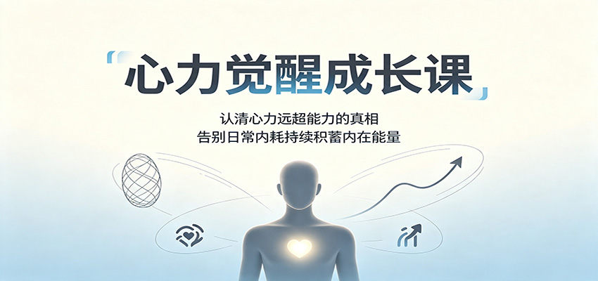心力觉醒成长课：认清心力远超能力的真相，告别日常内耗持续积蓄内在能量-梦清研习社