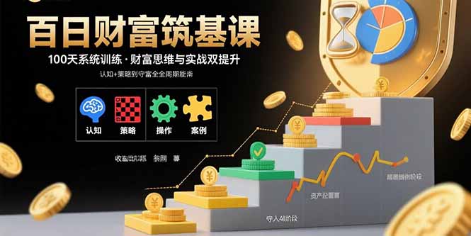 百日财富筑基课：认知+策略+实操+案例拆解  实现从创富到守富全周期能力-梦清研习社