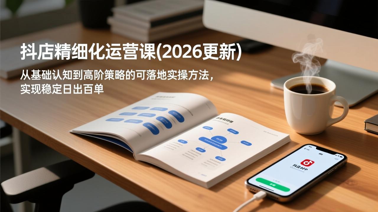 抖店精细化运营课(2026更新-梦清研习社