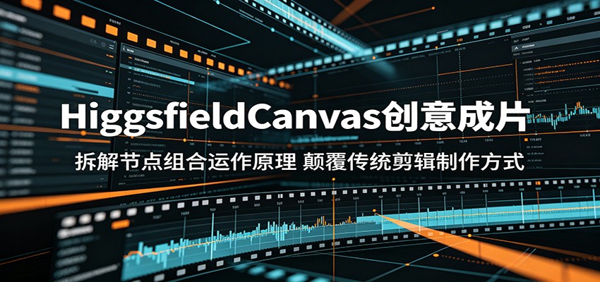 HiggsfieldCanvas创意成片：拆解节点组合运作原理，颠覆传统剪辑制作方式-梦清研习社