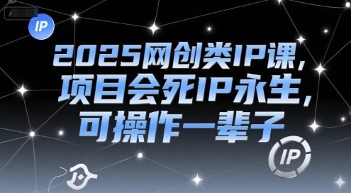2025网创类IP课，项目会死IP永生，可操作一辈子-梦清研习社