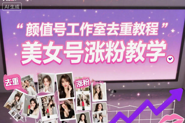 颜值号工作室去重教程，美女号涨粉教学-梦清研习社
