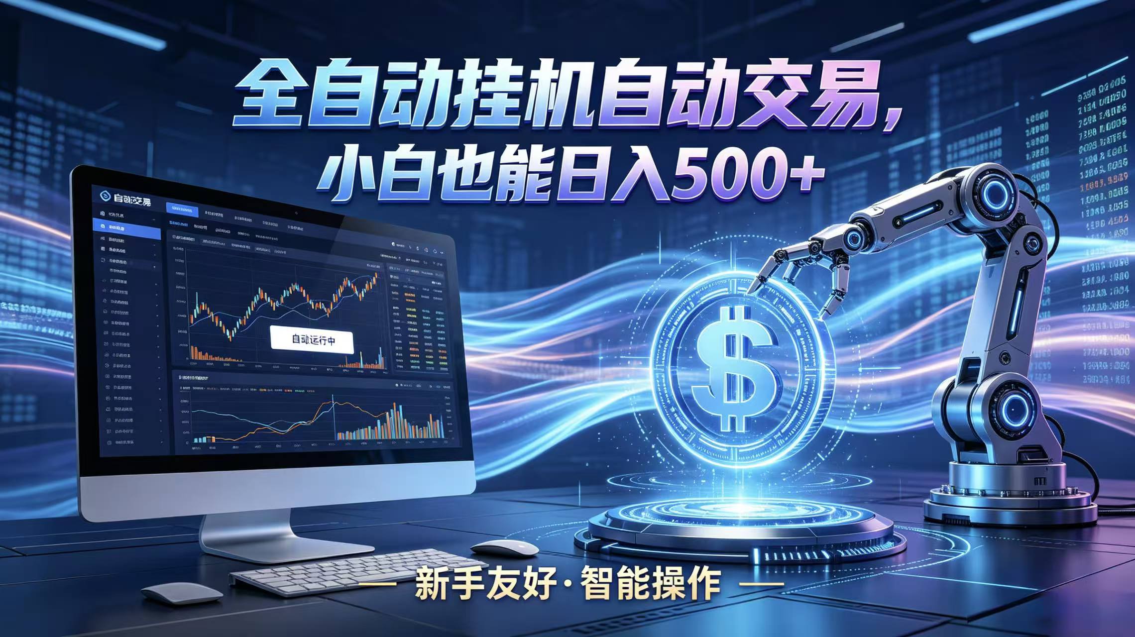 全新智能化交易助手，傻瓜式操作，小白也能快速上手，轻松实现日入500+-梦清研习社