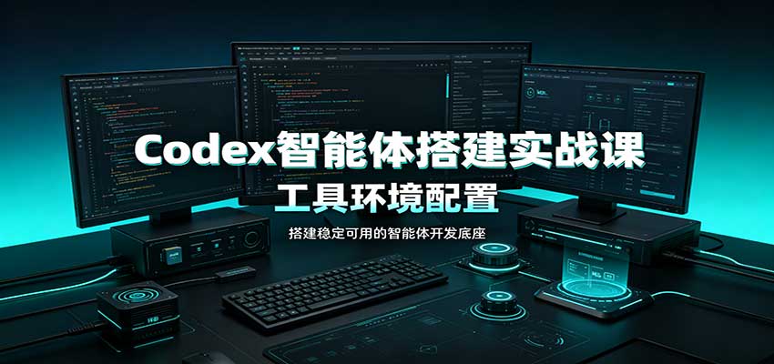 Codex智能体搭建实战课：工具环境配置，自定义技能开发，多业务自动化教学-梦清研习社