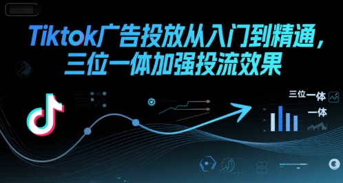 Tiktok广告投放从入门到精通,三位一体加强投流效果-梦清研习社