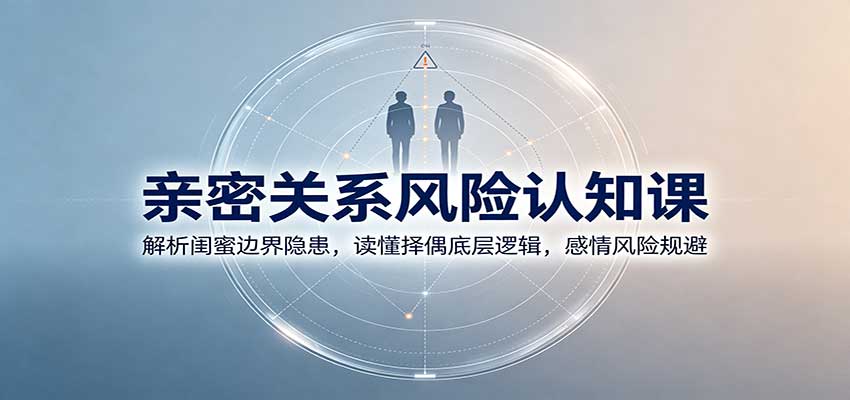 亲密关系风险认知课：解析闺蜜边界隐患，读懂择偶底层逻辑，感情风险规避-梦清研习社