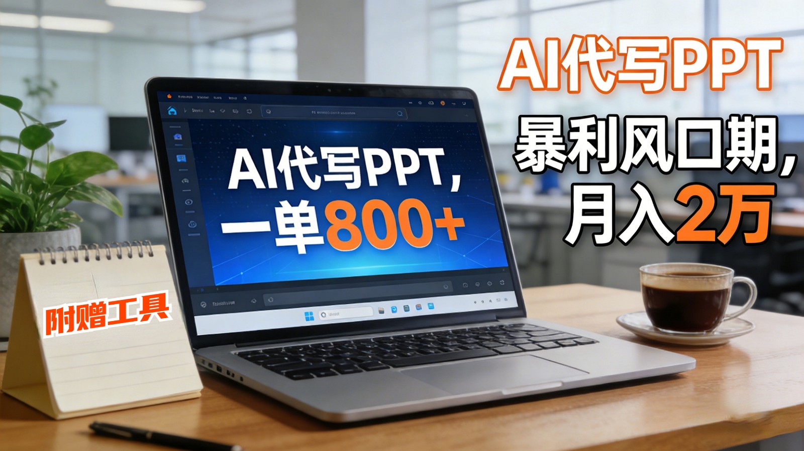 AI 代写做 PPT!一单狂赚 800+,风口期月入 2 万(工具 + 提示词直接送)-梦清研习社