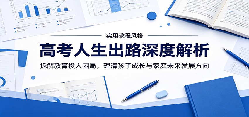 高考人生出路深度解析:拆解教育投入困局,理清孩子成长与家庭未来发展方向-梦清研习社