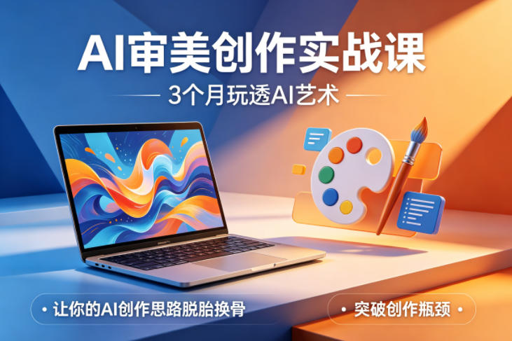 AI审美创作实战课，3个月玩透AI艺术，让你的AI创作思路脱胎换骨，突破创作瓶颈(更新0617)-梦清研习社