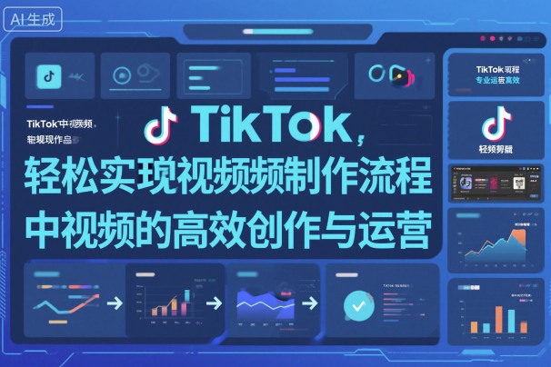 TikTok中视频制做流程，轻松实现Tk中视频的高效创作与运营-梦清研习社