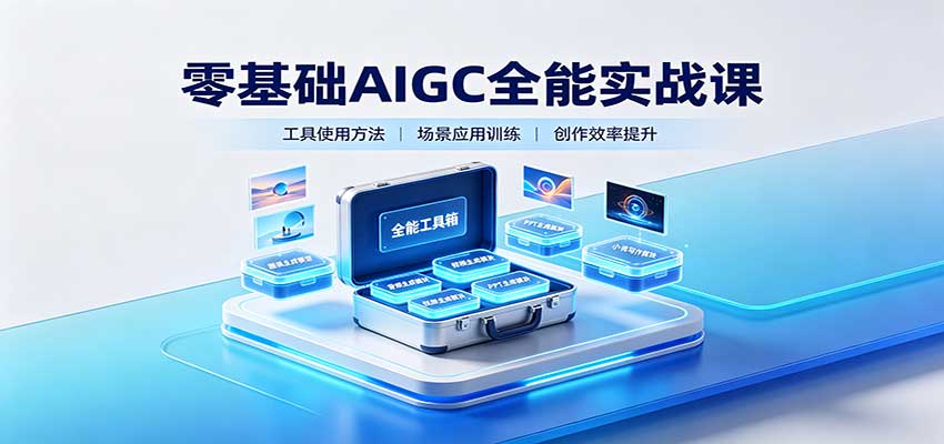 零基础AIGC全能实战课：覆盖绘画、影音、PPT、小说多场景AI创作-梦清研习社