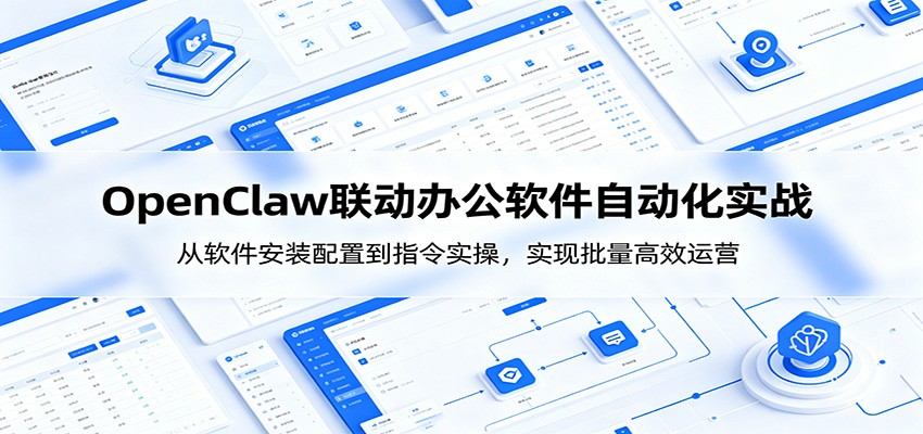 OpenClaw自动化实操课：从软件安装配置到指令实操，实现批量高效运营-梦清研习社
