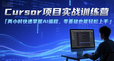 Cursor项目实战训练营，两小时快速掌握AI编程，零基础也能轻松上手-梦清研习社