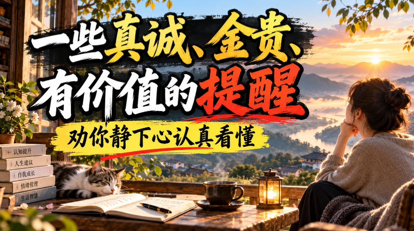 付费文章：一些真诚、金贵、有价值的提醒，劝你静下心认真看懂-梦清研习社