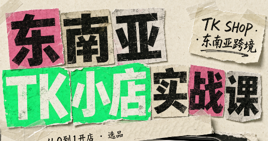 东南亚TK小店实战课(基础+进阶)-梦清研习社