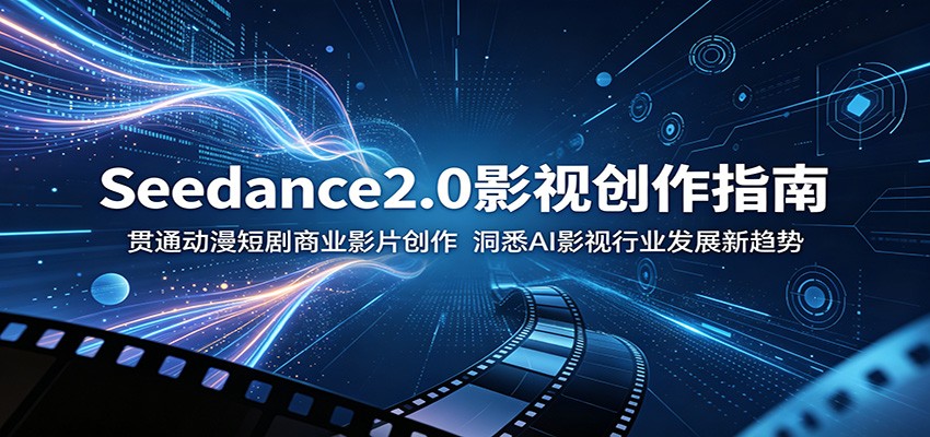 Seedance2.0影视创作指南：贯通动漫短剧商业影片创作，洞悉AI影视行业发展新趋势-梦清研习社