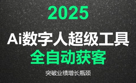 2025Ai数字人工具自动获客-梦清研习社