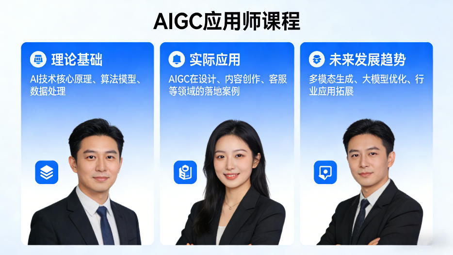 AIGC应用师课程，覆盖了AI技术的理论基础、实际应用、以及未来发展趋势(更新)-梦清研习社