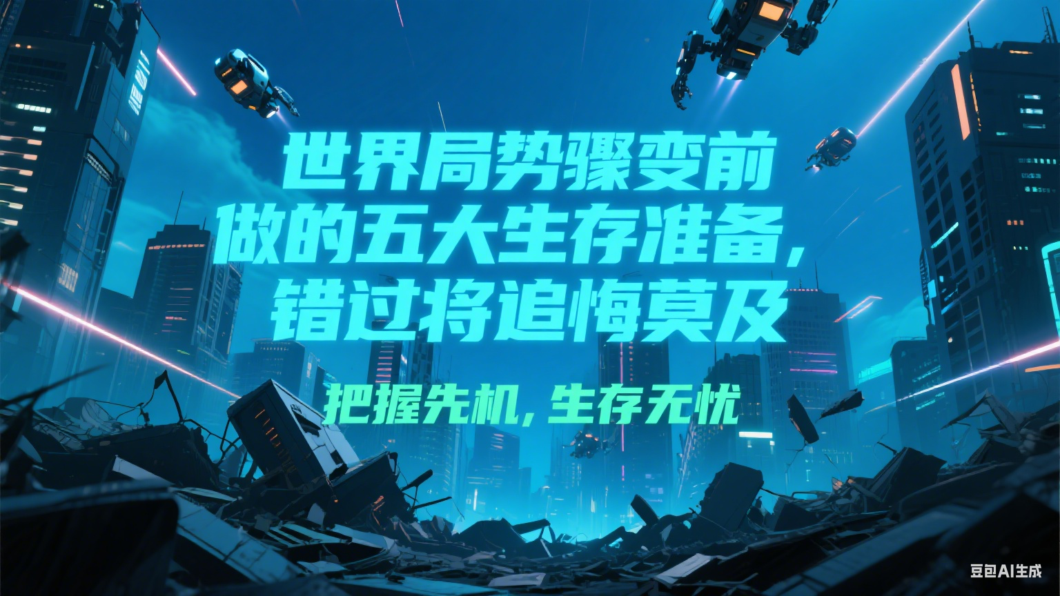 付费文章《世界局势骤变前必做的五大生存准备，错过将追悔莫及》-梦清研习社