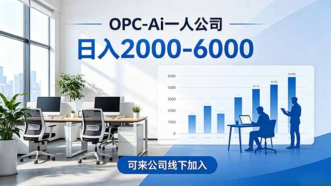 2026创业新风口—OPC一人公司模式震撼首发!日收益2000-6000+,项目绿色长久,安全稳健,合...-梦清研习社