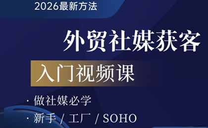 2026外贸社媒获客入门课-梦清研习社