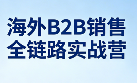 雨哥·海外B2B销售全链路实战营-梦清研习社