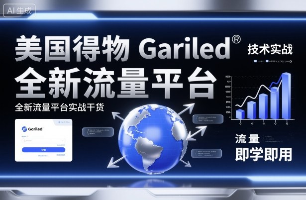 美国得物Gariled技术实战，全新流量平台​实战干货，即学即用-梦清研习社