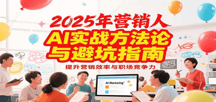2025年营销实战方法论与避坑指南，利用AI提升营销效率与职场竞争力-梦清研习社