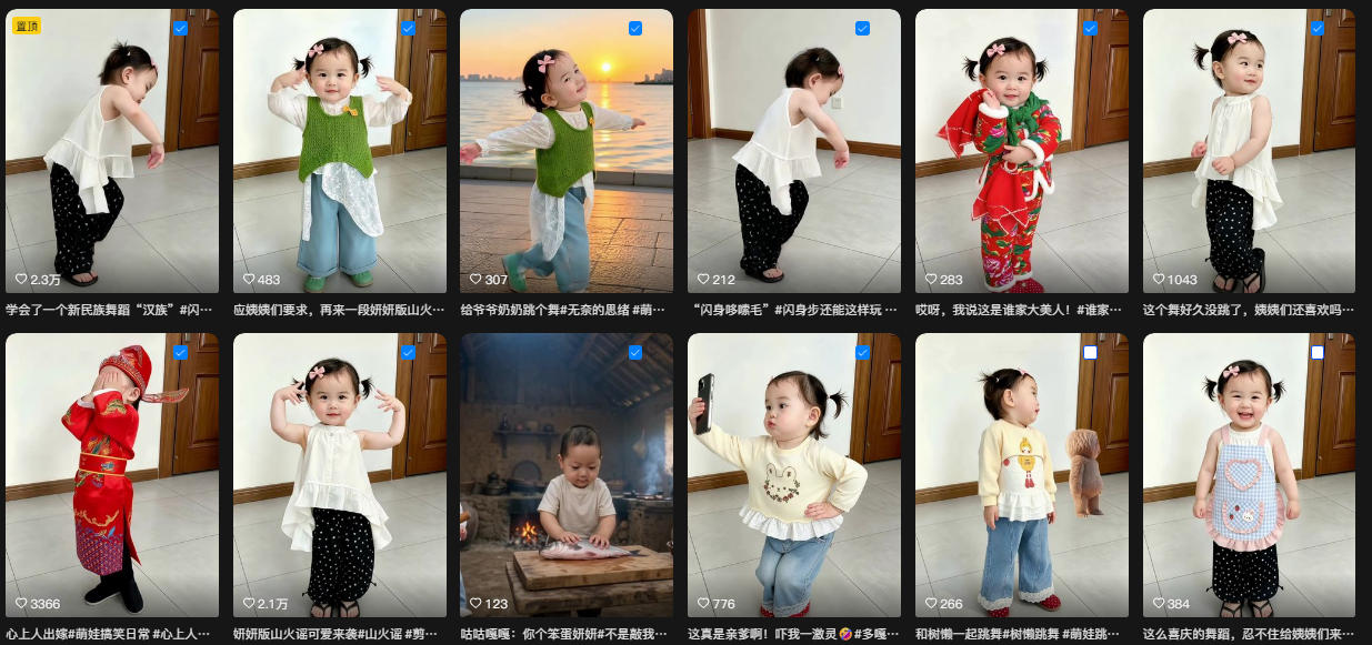 抖音16W粉丝博主的AI萌娃跳舞视频教学,可做视频挂载剪映拉新+各个平台的创作者分成+收徒等多种变现方式,单月1W+