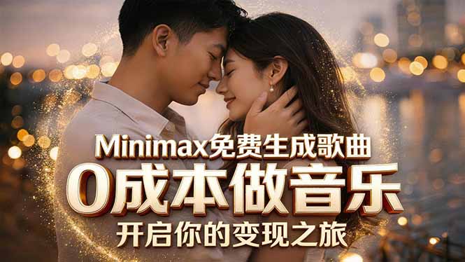 Minimax免费生成歌曲实测！0成本做音乐，说唱流行Lofi一键生成-梦清研习社