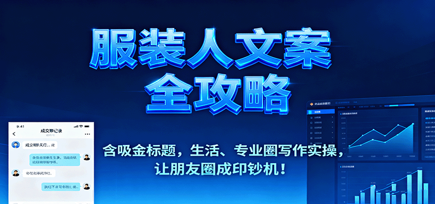 服装人文案全攻略，含吸金标题，生活、专业圈写作实操，让朋友圈成印钞机！-梦清研习社