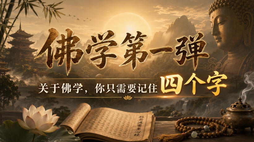 付费文章：佛学第一弹，关于佛学，你只需要记住四个字-梦清研习社