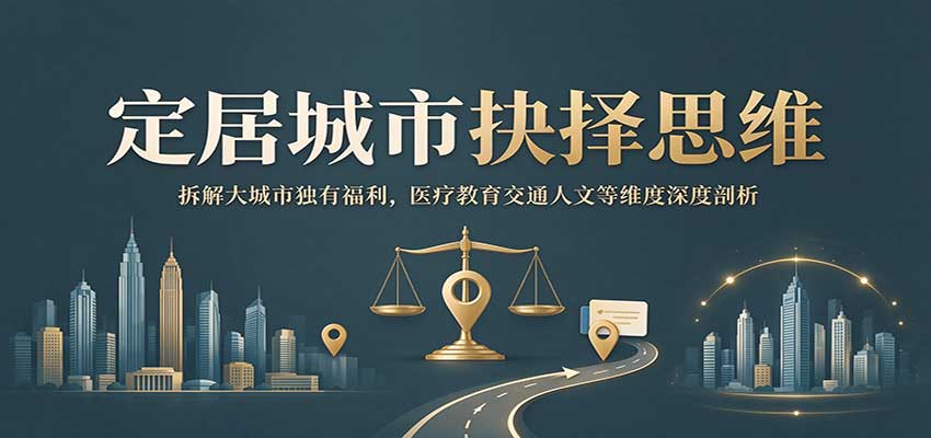 定居城市抉择思维:拆解大城市独有福利,医疗教育交通人文等维度深度剖析-梦清研习社