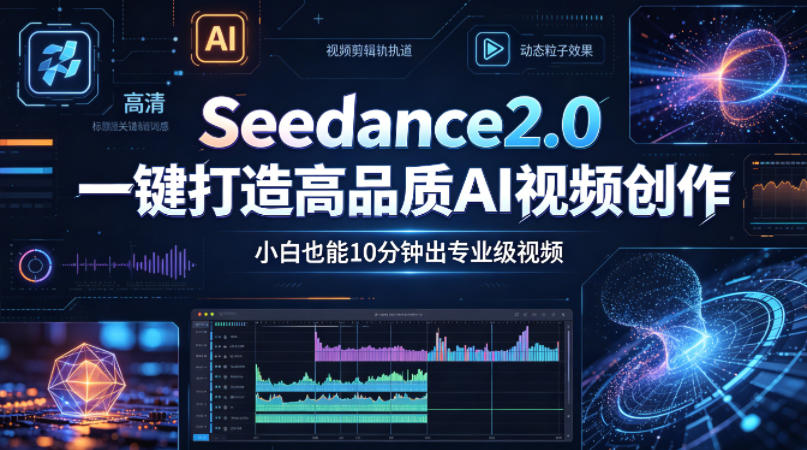 Seedance2.0一键打造高品质AI视频创作，小白也能10分钟出专业级视频-梦清研习社