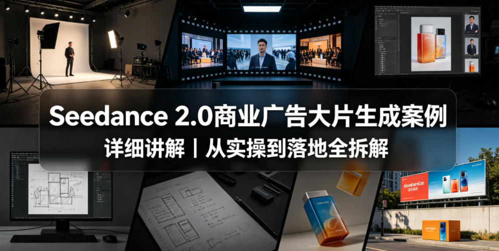 Seedance 2.0商业广告大片生成案例详细讲解｜从实操到落地全拆解-梦清研习社